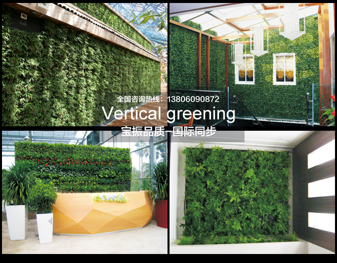 垂直绿化花盆中审美角度更全的植物墙形式